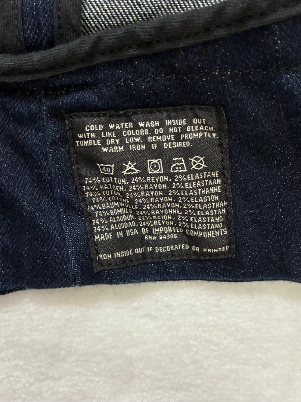 Ralph Lauren Denim Jean Military Jacket - Picture 7 of 7